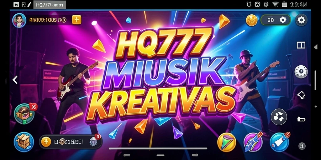 Gameplay HQ777 yang menarik dengan lagu-lagu yang bisa dipilih.