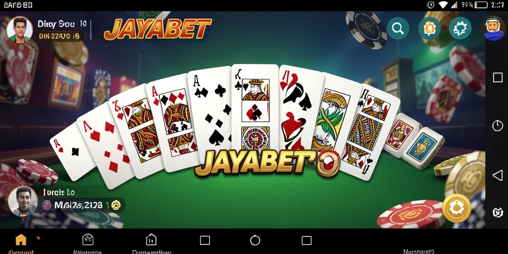 Screenshot JAYABET menampilkan serunya bermain Domino secara online.