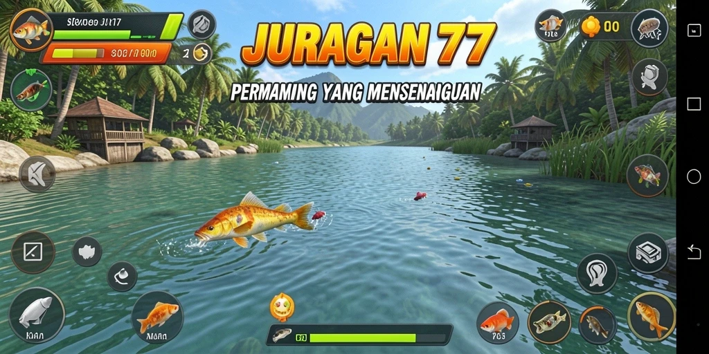 Gameplay memancing yang menarik dan menantang di JURAGAN77.