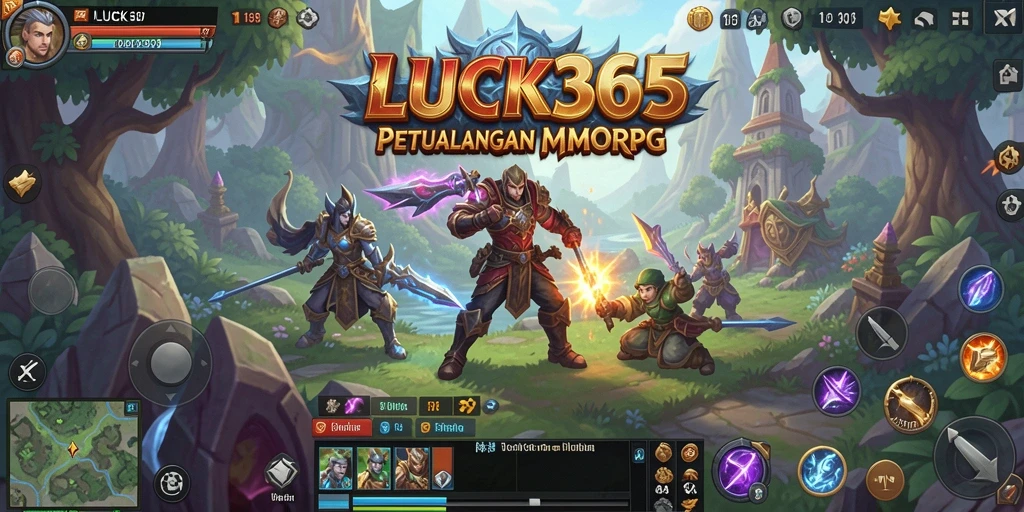 Tangkapan layar menampilkan aksi seru dalam gameplay MMORPG.