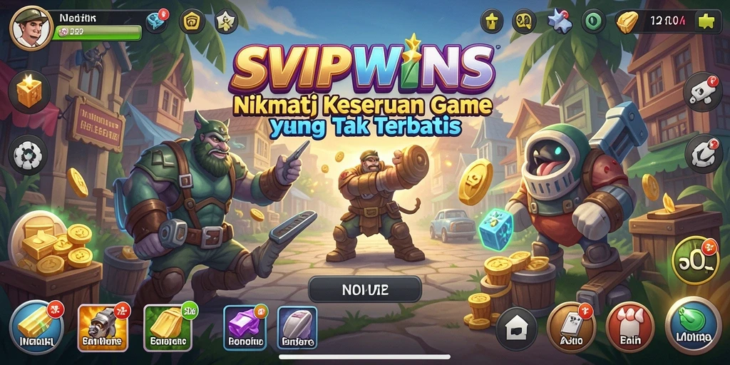 Tangkapan layar <strong>SVIPWINS</strong> menampilkan gameplay Idle yang menarik dan interaktif.