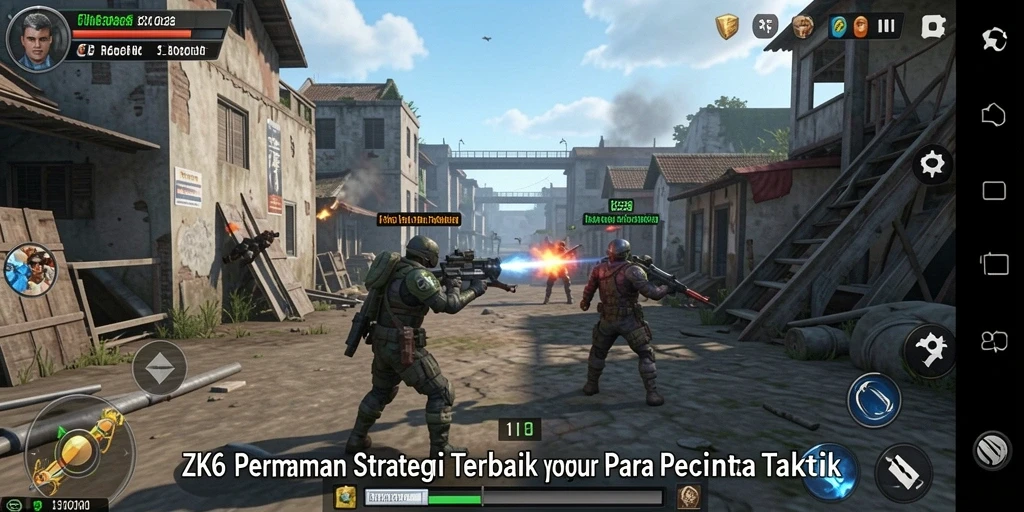 Screenshot gameplay ZK6 menampilkan aksi strategi yang menarik.